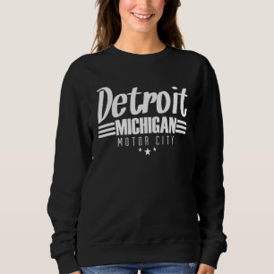 Sweatshirt Rétro Classique Détroit Motor City Style Vintage