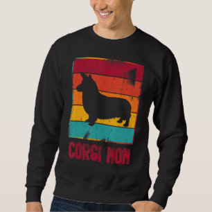 Sweatshirt Retro Corgi Maman Propriétaire Mère Animal Mama Ch