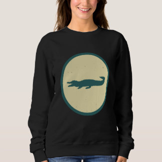 Sweatshirt Retro Crocodile Vintage Wild Animal