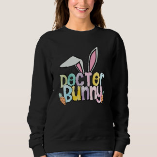Sweatshirt Retro Doctor Bunny Easter Eggs Doctor Easter 2023