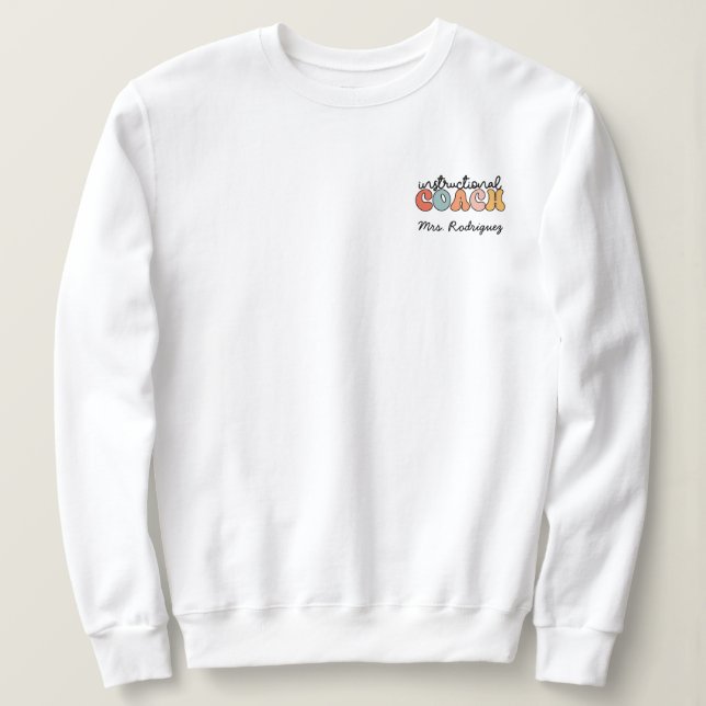 Sweatshirt Retro Entraîneur pédagogique Entraîneur éducatif P (Design devant)
