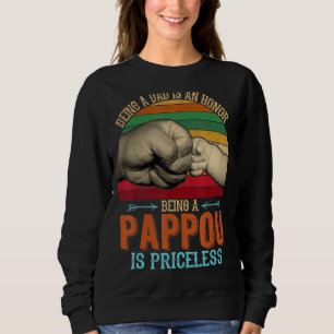 Sweatshirt Rétro Être Un Père Est Un Honneur Être Un Pappou E