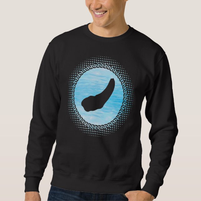Sweatshirt Retro Geoduck Dit Saltwater Gooey Clam (Devant)