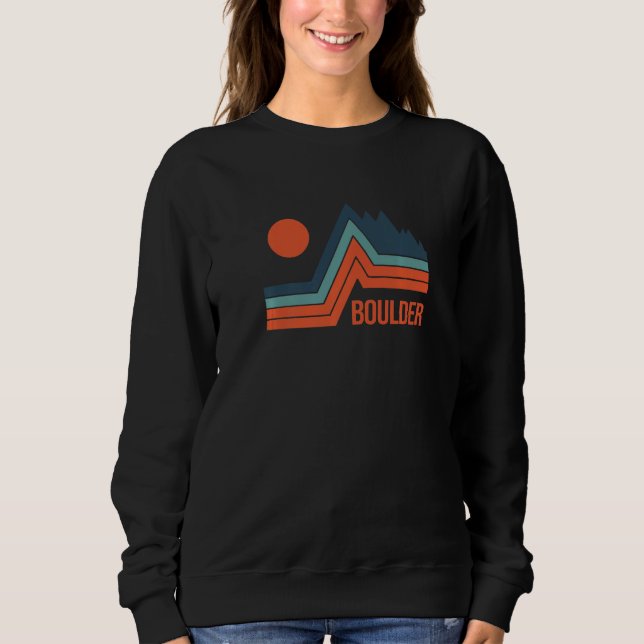 Sweatshirt Retro Graphic Climbing Bouldering Rock Climber Mou (Devant)