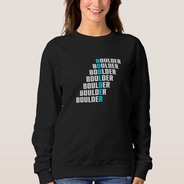 Sweatshirt Retro Graphic Climbing Bouldering Rock Climber Mou (Devant)