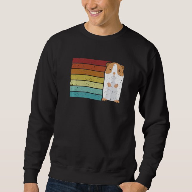 Sweatshirt Retro Guinea Pig Long Hair Short Hair Breeder Guin (Devant)
