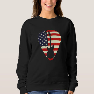Sweatshirt Rétro Guitar Musician Bass Guitarist Guitar Player