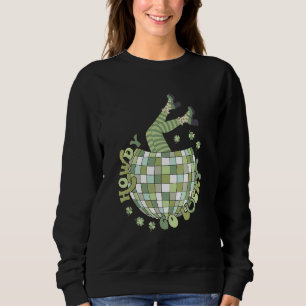 Sweatshirt Rétro Howdy Bonne Chance Saint-Patrick Disco Ball