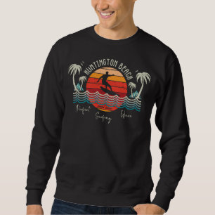 Sweatshirt Retro Huntington Beach Surf