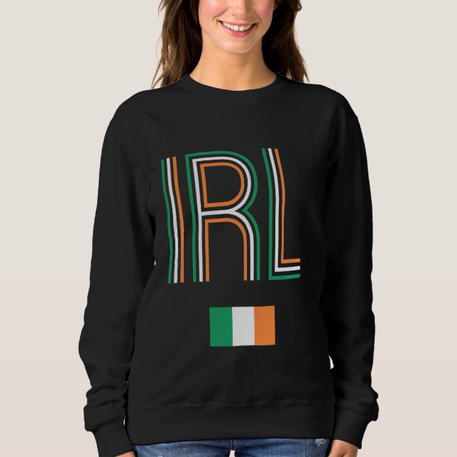 Sweatshirt Retro Irlande Drapeau Irish Pride Vintage Irlande (Devant)