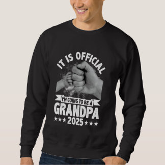 Sweatshirt Rétro Je vais être un grand-père 2025 Coup de poin