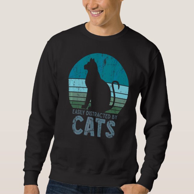 Sweatshirt Rétro Katze 1 (Devant)
