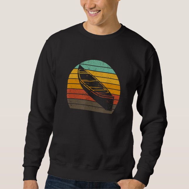 Sweatshirt Retro Kayak Canoe   Kayaking Paddling Kayaker 1 (Devant)