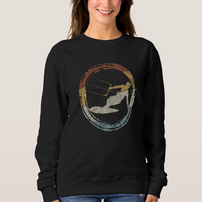 Sweatshirt Retro Kitesurfer & Surfer  Kitesurfing & Surfing (Devant)