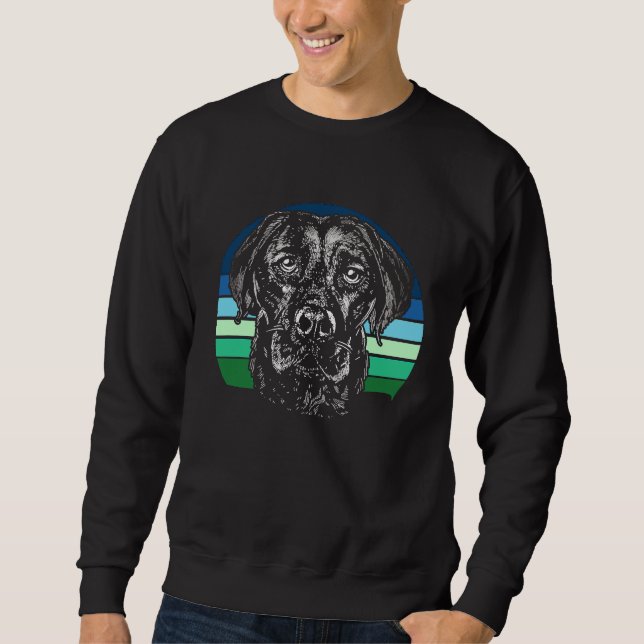 Sweatshirt Retro Labrador (Devant)