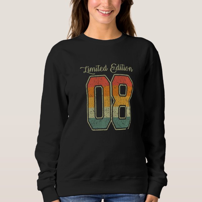 Sweatshirt Retro Limited Edition 08 Vintage 2008 (Devant)