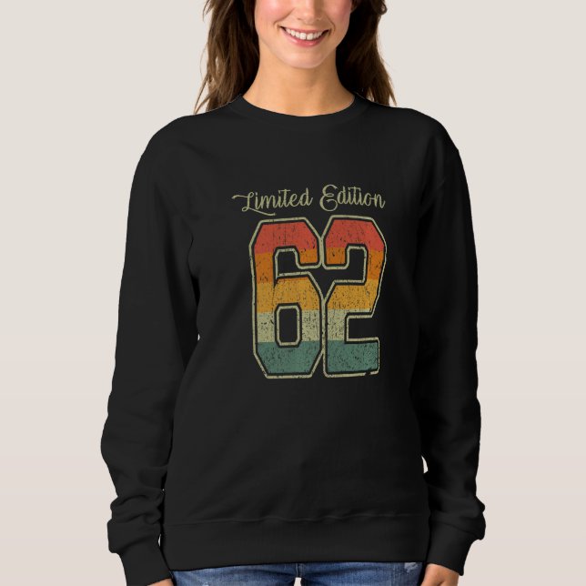 Sweatshirt Rétro Limited Edition 62 Vintage 1962 (Devant)