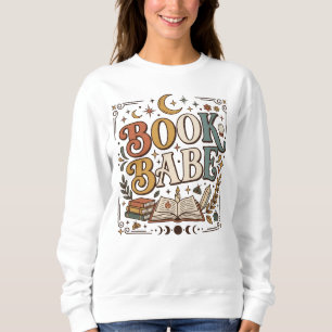 Sweatshirt Rétro Livres Bébé Mystique Céleste Sorcellerie Liv