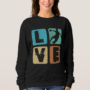 Sweatshirt Retro Love Handball Vintage Handballer Ball Sports