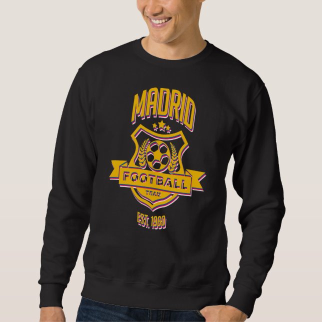 Sweatshirt Retro Madrid Espagne Gameday Sport Real Fan de foo (Devant)