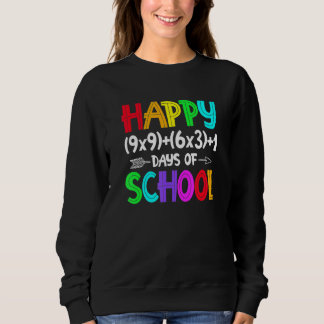 Sweatshirt Retro Math Formula 100 Days Of School Shirt Math T