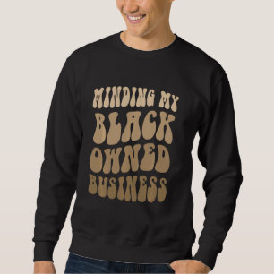 Sweatshirt Rétro MINER MON PROPRIÉTAIRE NOIR Motiva