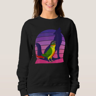 Sweatshirt Retro Parrot I Howling Wolf I Screaming Yellow sid