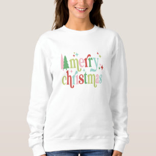 Sweatshirt Retro Pastel Joyeux Noël
