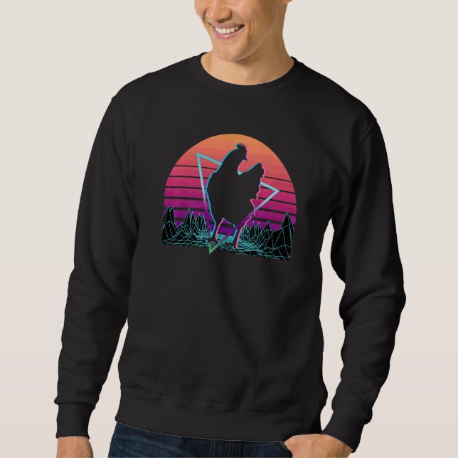 Sweatshirt Rétro poulet (Devant)