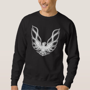 Sweatshirt Rétro pour hommes 70s emblème de capot Phoenix
