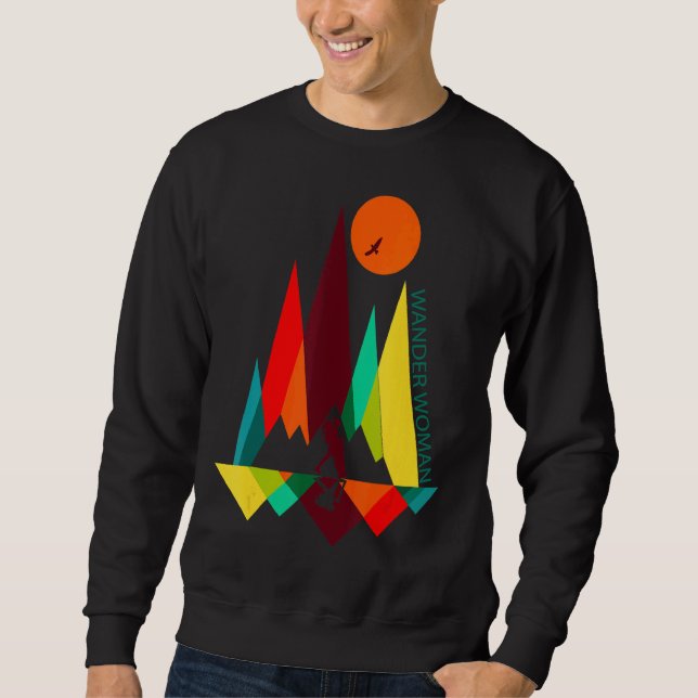 Sweatshirt Retro Randonnée Mountain Wander Woman Adventure Ca (Devant)