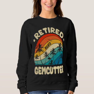 Sweatshirt Retro Retired Gemcutter Vintage Retirement Worked