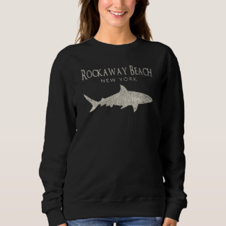 Sweatshirt Retro Rockaway Beach NY Shark
