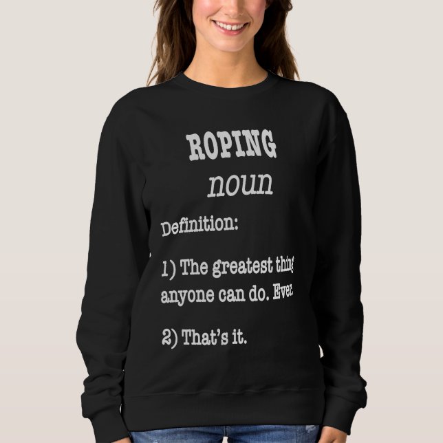 Sweatshirt Retro Roping  Fake Definition For Horse Riders (Devant)