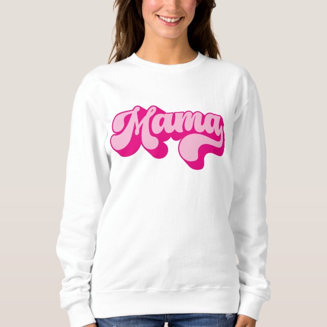 Sweatshirt Rétro Royal Purple Mama (Devant)