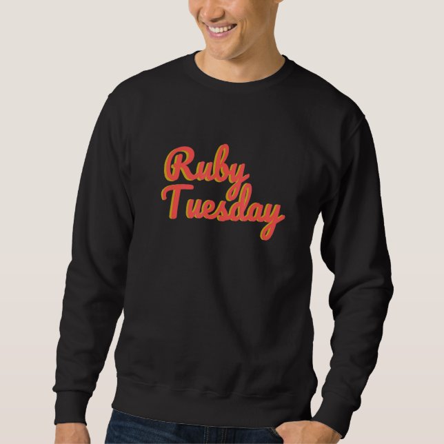 Sweatshirt Retro Ruby mardi (Devant)