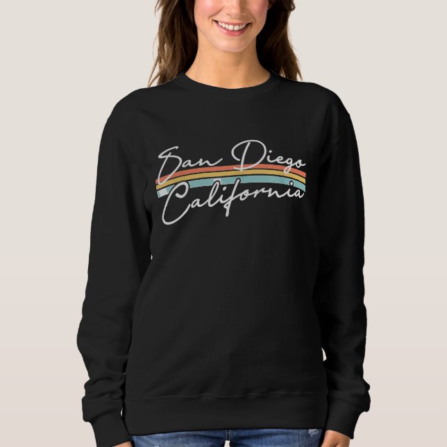 Sweatshirt Retro San Diego Californie (Devant)