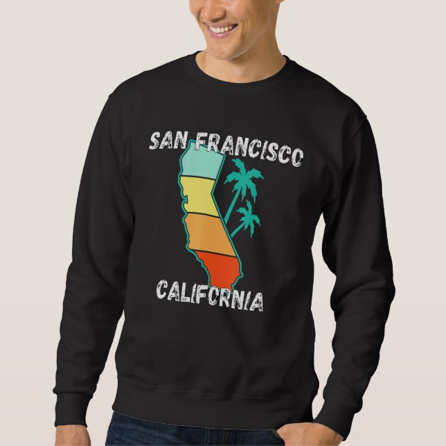 Sweatshirt Retro San Francisco California Apparel (Devant)