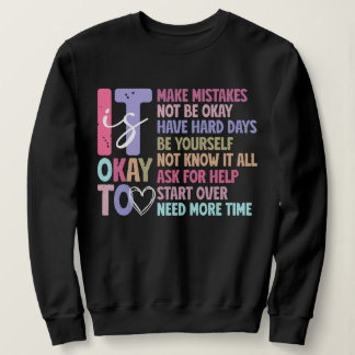 Sweatshirt Rétro Santé Mentale "C'est Okay"