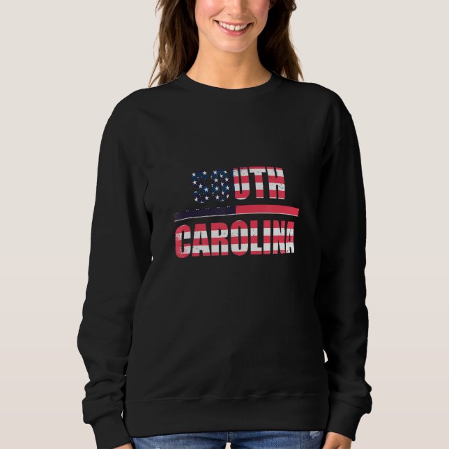 Sweatshirt Retro South Carolina USA (Devant)