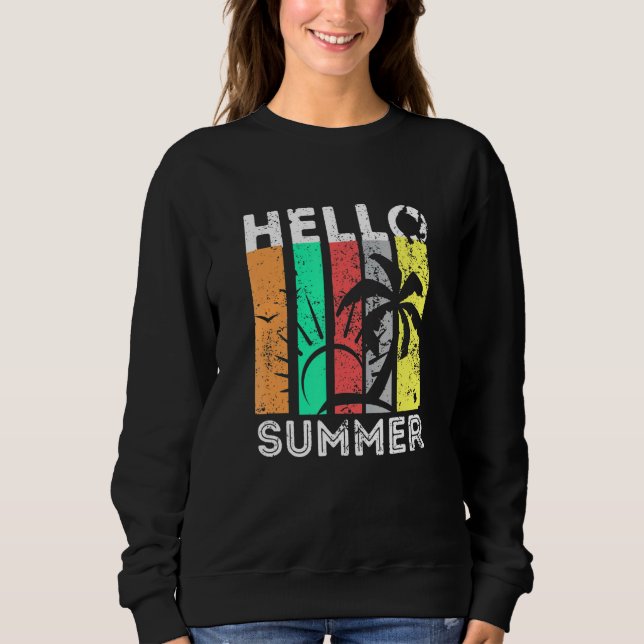 Sweatshirt Retro Summer Beach Holiday (Devant)
