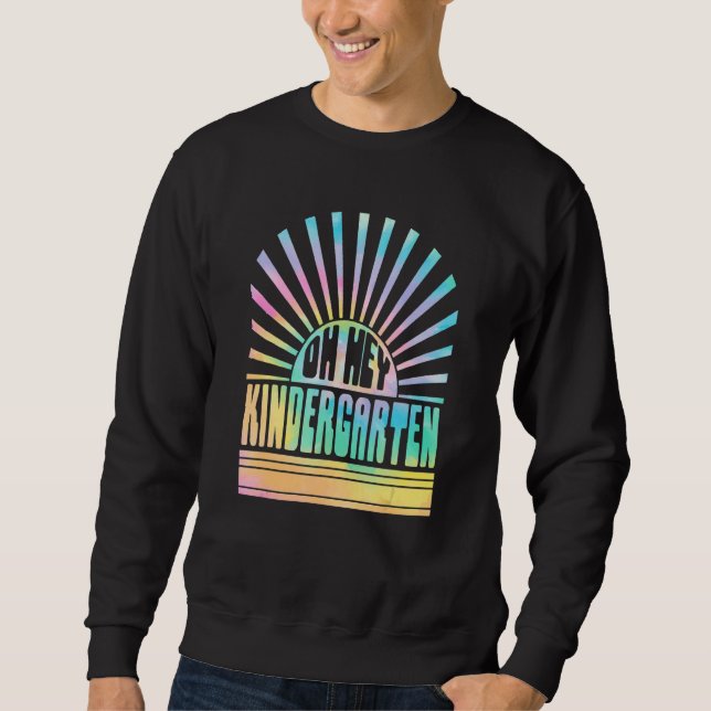 Sweatshirt Retro Sunset Oh Hey Fifth Grade Back To School 5th (Devant)