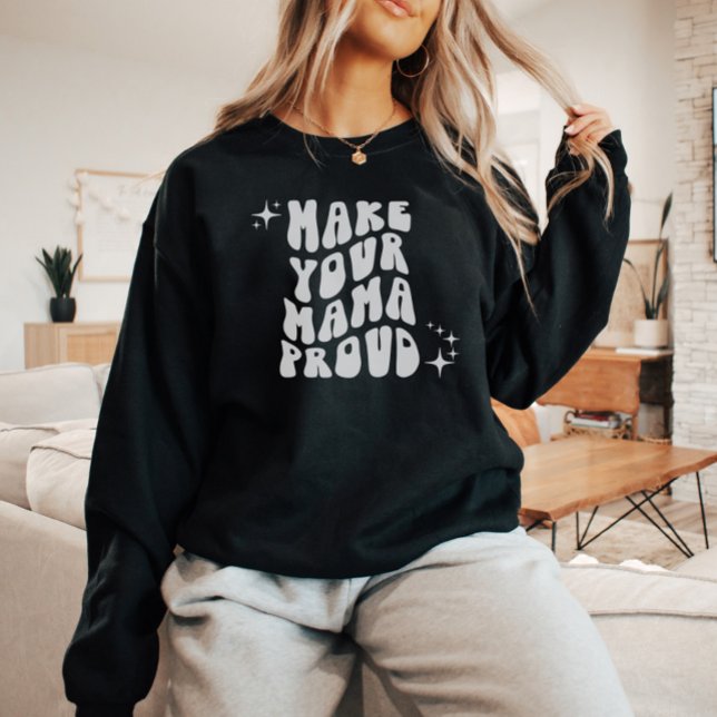 Sweatshirt Retro Super Fier ta maman (Créateur téléchargé)