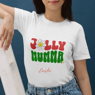 Sweatshirt Retro Super Jolly Mumma Nom personnalisé Noël