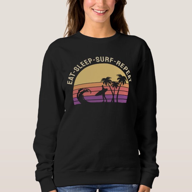 Sweatshirt Retro Surfing (Devant)
