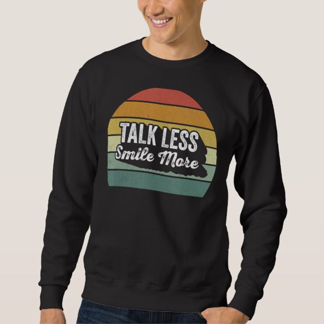 Sweatshirt Retro Talk Moins Smile Plus Historique Hamilton (Devant)