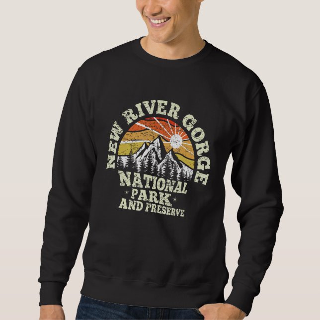 Sweatshirt Retro US 1978 New River Gorge National Park Preser (Devant)