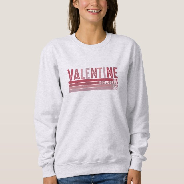 Sweatshirt Retro Valentine (Devant)
