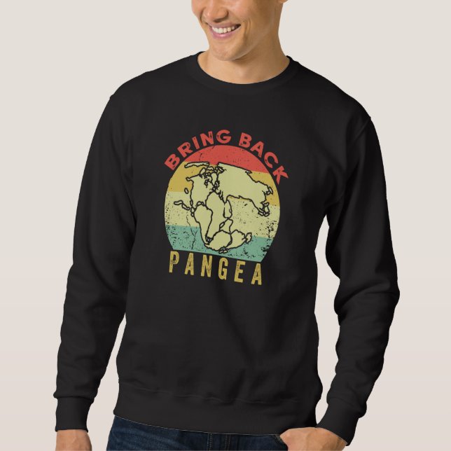 Sweatshirt Retro Vintage Bring Back Pangea Geologist Geology  (Devant)