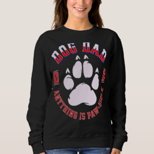 Sweatshirt Retro Vintage Chien Papa Fête du Père 2022 Chien P